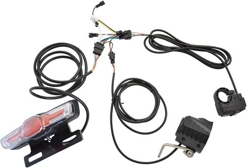 Ebike Headlight&Tail Light Sets, LED Night Spotlight Cycling Modification Parts, 48V/36V Front Rear Warning Lights Kit with E-Bike Headlight Turn Signal Rear Light, 12V-72V Switch in Saudi Arabia