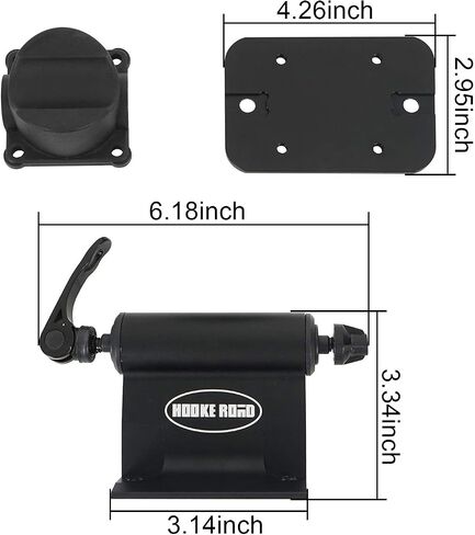 Hooke Road Universal Bike Car Carrier Quick-Release Alloy Fork Lock Alloy Bed | Roof Mount Rack for 1 Bike - Cross Bars not Included in Saudi Arabia