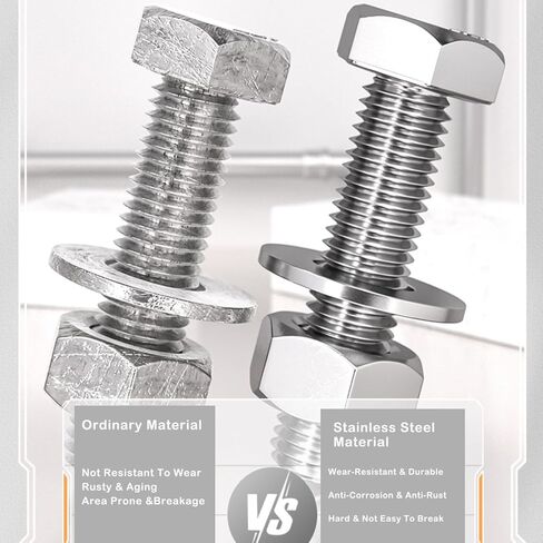 أجهزة تركيب اللافتة، 1/4x1-3/4 بوصة 1/4x2-3/4 بوصة براغي وصواميل برأس سداسية من الفولاذ المقاوم للصدأ، مناسبة لعمود قناة U، عمود مربع، عمود أنبوبي in Kuwait