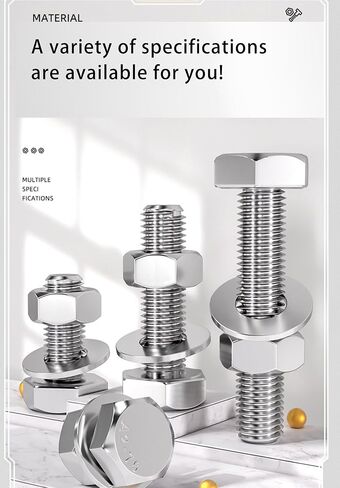 أجهزة تركيب اللافتة، 1/4x1-3/4 بوصة 1/4x2-3/4 بوصة براغي وصواميل برأس سداسية من الفولاذ المقاوم للصدأ، مناسبة لعمود قناة U، عمود مربع، عمود أنبوبي in Kuwait