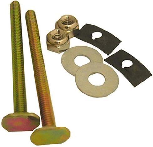 LASCO 04-3633 نحاس صلب 1/4 بوصة × 3-1/2 بوصة مع صواميل وغسالات ومسامير المرحاض in Saudi Arabia