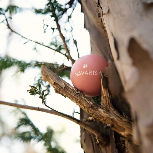 Navaris Lacrosse Massage Balls (Set of 2) - 2 1/2" Diameter Ball Set for Back, Feet, Muscles - Includes Firmer Ball and Softer Ball - Dark Blue, Pink in Saudi Arabia