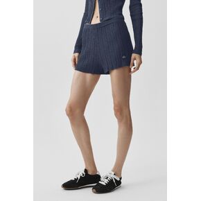 Alo Yoga Sweater شورت عالي الخصر - كحلي in Kuwait
