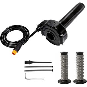 Ebike Full Twist Throttle، 3 Pin Surron Style Ebike Throttle Kit 12V-72V، مقاوم للماء سريع تويست خنق لMacfox X1 HappyRun Freego Heybike دراجة كهربائية الترابية دراجة سكوتر in Kuwait