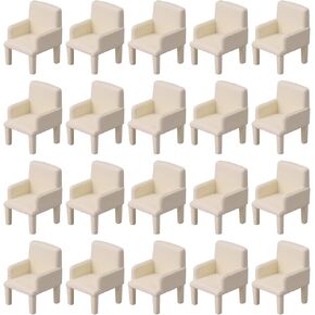 20pcs 1:50 Scale Gauge Painted Plastic Sofa for Building Train Model Layout (Beige) in Saudi Arabia