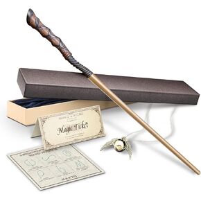 Wizard Wand, Witches Cosplay Magic Wands, Wands for Collection Christmas Halloween Props Party Supplies, Necklace Included (Persistence) in Saudi Arabia