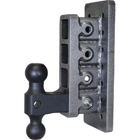 GEN-Y Hitch Bolt-On Tow Hitch for 2" Receiver - 7.5" Drop with 4 Adjustable Positions, Includes Dual Ball Mount and Locking Pin, 16,000 lbs Towing Capacity, 2,000 lbs Tongue Weight, Silver in Kuwait