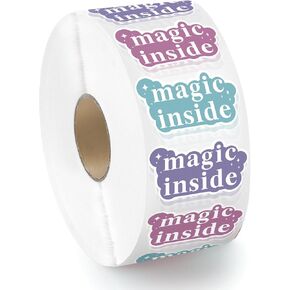 2000 Pcs 1.5 Inch Magic Inside Stickers 3 Colors Gift Packaging Sticker Surprise Stickers for Present Packaging Book Decor Party Favors Supplies Small Business Thanks Label in Saudi Arabia