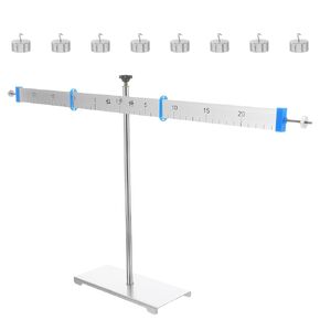 Educational Alloy Lever Balance Scale with 50cm Ruler Stand and 10 Precision Weights for Physics Experiments and Classroom Math Learning in Kuwait