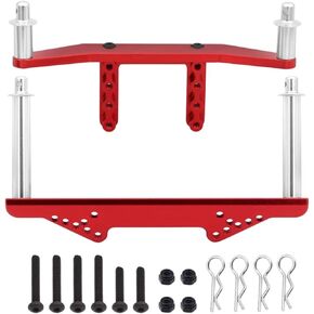 ملحقات Rc لـ Traxxas for Slash 2WD لـ Rustler for Stampede لـ VXL 1/10 مجموعة حوامل الجسم الأمامية والخلفية المعدنية مع أعمدة ترقية أجزاء السيارة RC (أزرق) in Kuwait