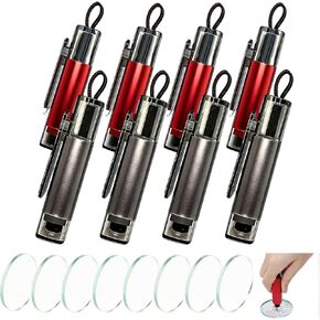 8 Pack Window Breaker Seatbelt Cutter Car Safety Hammer, 2-in-1 Glass Breaker and Seat Belt Cutter with Test Glass, Emergency Rescue Tool Underwater for All Vehicles, Cars, SUVs, Trucks in Kuwait