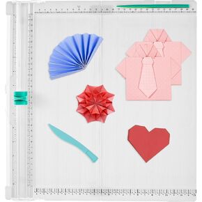 12 x 12inch Paper Trimmer Cutter Score Board, Scoring Tool with Paper Folding for Making Scrapbooking, Cards, Envelope, Coupons and Photo in Saudi Arabia