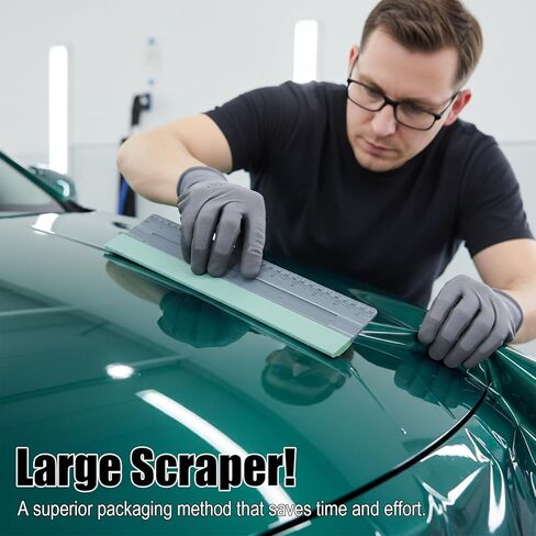 Vinyl Wrap Squeegee for Vinyl Decals Sticker Paper with Built-in Ruler Big Wallpaper Smoothing Squeegees Card Tint Squeegees with Suede Felt Edge for Sign Making Graphic Window Tint Film Application in Kuwait