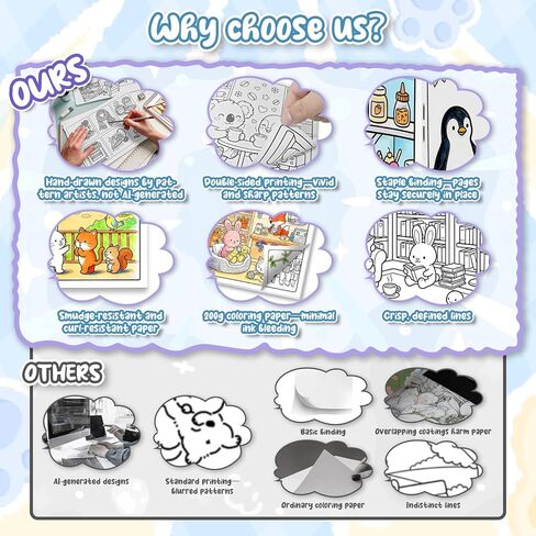 5PCS Coloring Book for Adults Relaxation, Arts and Crafts Coloring Gifts for Women, 160 Simple and Cute Patterns Include Comfy & Dream & Relief & Colorful & Comfort in Kuwait