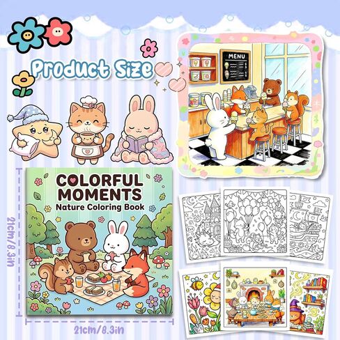 5PCS Coloring Book for Adults Relaxation, Arts and Crafts Coloring Gifts for Women, 160 Simple and Cute Patterns Include Comfy & Dream & Relief & Colorful & Comfort in Kuwait