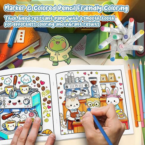 5PCS Coloring Book for Adults Relaxation, Arts and Crafts Coloring Gifts for Women, 160 Simple and Cute Patterns Include Comfy & Dream & Relief & Colorful & Comfort in Kuwait
