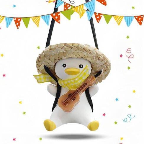 Automotive Universal Duck Car Hanging Ornament, Pendant Interior Rearview Mirror Decoration and Car Rear View Mirrior Hanging Accessories in Kuwait