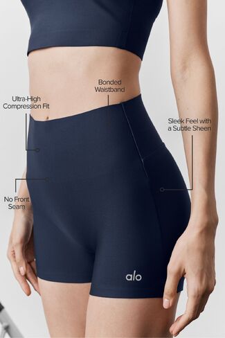 Alo Yoga 3" Airlift High-Waist Sleek Short - Navy in Kuwait