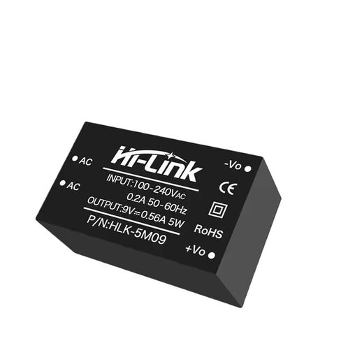 AC DC 220V to 9V 5W Power Supply Module 2pcs/lot HLK-5M09 Adjustable High Efficiency Step Down Converter in Kuwait