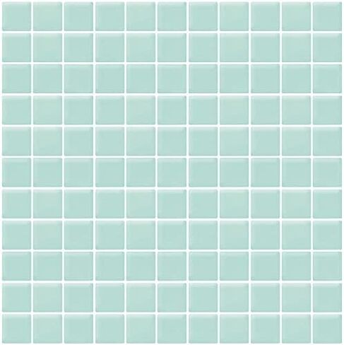 Glass 1x1 Mosaic 0.97 sq ft/Piece Pack of 1, Ice White Polished Glass Mosaic Tile – Mesh-Mounted 4 x 5 Sheets– Not Peel & Stick Bathroom Backsplash Shower Floor Spa Wall Tile in Saudi Arabia