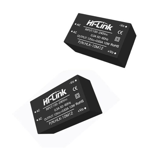 500pcs/Lot AC DC 10W HLK-10M12 220V to 12V 0.83A Switch Power Supply Module Converter High Safety Isolation in Kuwait