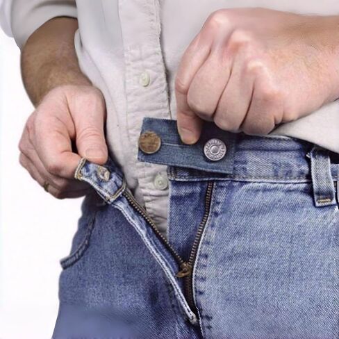 Jeans Waist Extender, Adjustable Belt Expander for Pants - Comfort Fit Belly Band, 3.3" L in Kuwait