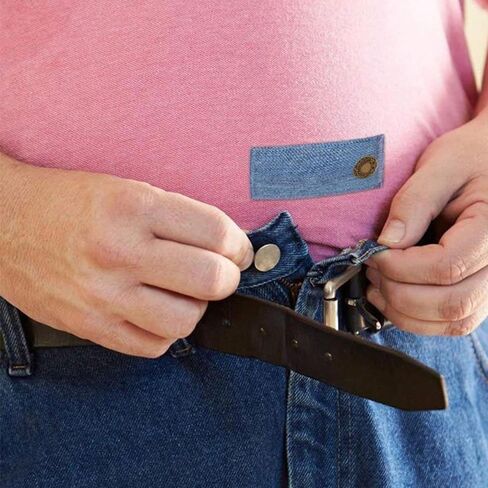 Jeans Waist Extender, Adjustable Belt Expander for Pants - Comfort Fit Belly Band, 3.3" L in Kuwait