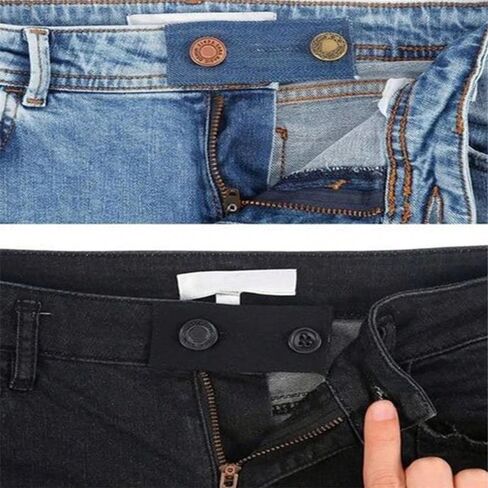 Jeans Waist Extender, Adjustable Belt Expander for Pants - Comfort Fit Belly Band, 3.3" L in Kuwait