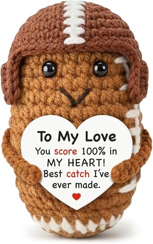 Tiny Detalles Birthday Gifts for Men Women, to My Love Emotional Crochet Football, Romantic for Him Her, Birthday, Valentine’s Day, for Boyfriend Girlfriend, Couples Decor in Kuwait