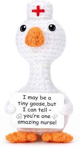 Nurse Appreciation Gifts, Nurses Week Gifts for Women, Crochet Goose Nurses Day Thank You Gift for Women Nursing Students Graduation Gift, You're Amazing Nurse Presents Idea for RN Practitioner LPN in Kuwait