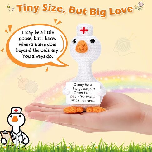 Nurse Appreciation Gifts, Nurses Week Gifts for Women, Crochet Goose Nurses Day Thank You Gift for Women Nursing Students Graduation Gift, You're Amazing Nurse Presents Idea for RN Practitioner LPN in Kuwait