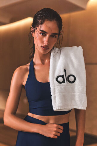 Alo Yoga Airlift Super Sleek Bra Tank - Navy in Kuwait