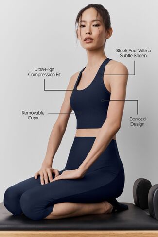 Alo Yoga Airlift Super Sleek Bra Tank - Navy in Kuwait