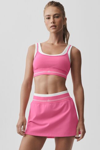 Alo Yoga Airbrush Better Together Bra - Paradise Pink/White in Kuwait