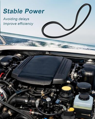 حزام 65607Q V، 37 بوصة، مناسب لمحركات MerCruiser 120 140 2.5L 3.0L 3.0L Alpha One & MPI EC استبدال 57-65607Q in Kuwait