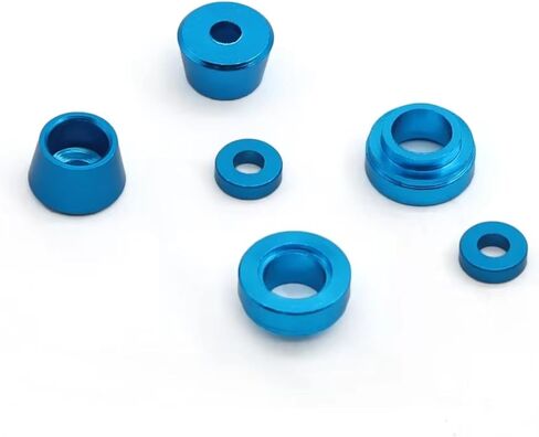 مكونات سيارة RC متوافقة مع Tamiya لـ TT02 لـ TT-02 1/10 RC أجزاء ترقية السيارة المعدنية حشية جلبة الأكمام (أحمر) in Kuwait