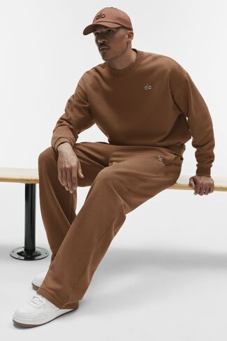 Alo Yoga Accolade Straight Leg Sweatpant - Sun Kissed Brown in Kuwait