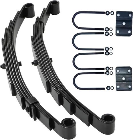 طقم تعليق محور المقطورة Dreamdragon 3000 رطل 6000# 6K مع 5 أوراق نوابض على شكل U-Bolt Kit in Kuwait