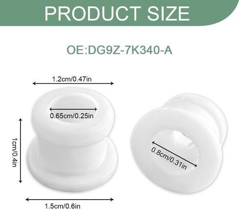 طقم جلبة كابل ناقل الحركة مكون من قطعتين، وصلة ناقل الحركة الأوتوماتيكي، KV6Z-7K340-A DG9Z-7K340-A استبدال طقم جلبة إصلاح وصلة التحول، ملحقات إصلاح السيارات المتوافقة مع Ford Focus MK in Kuwait