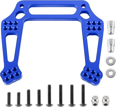 قطعتان من سبائك الألومنيوم الأمامية والخلفية لتركيب برج الصدمات متوافقة مع Traxxas 2WD Slash Rustler VXL Bandit XL5 1/10 RC ترقيات السيارات in Kuwait