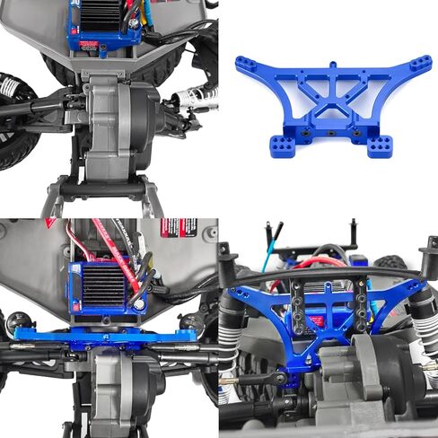 قطعتان من سبائك الألومنيوم الأمامية والخلفية لتركيب برج الصدمات متوافقة مع Traxxas 2WD Slash Rustler VXL Bandit XL5 1/10 RC ترقيات السيارات in Kuwait