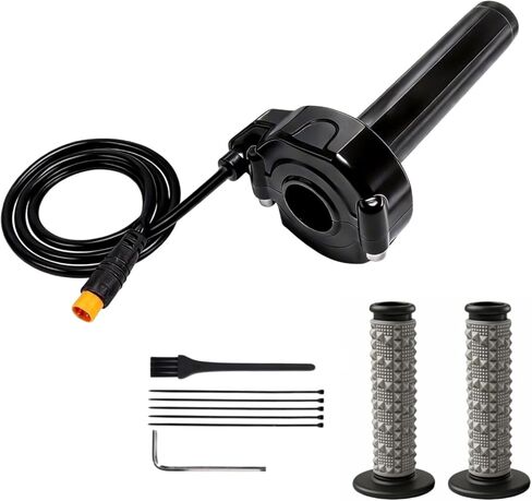 Ebike Full Twist Throttle، 3 Pin Surron Style Ebike Throttle Kit 12V-72V، مقاوم للماء سريع تويست خنق لMacfox X1 HappyRun Freego Heybike دراجة كهربائية الترابية دراجة سكوتر in Kuwait