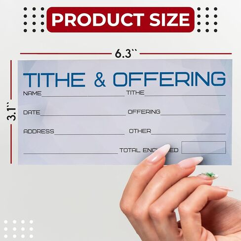 Tithe and Offering Envelopes for Church Donations, 500 Count Bulk Pack, 6.3 x 3.1 Inch Card Paper Envelopes for Cash, Checks, Weekly Tithes, Sunday Services and Ministries in Kuwait