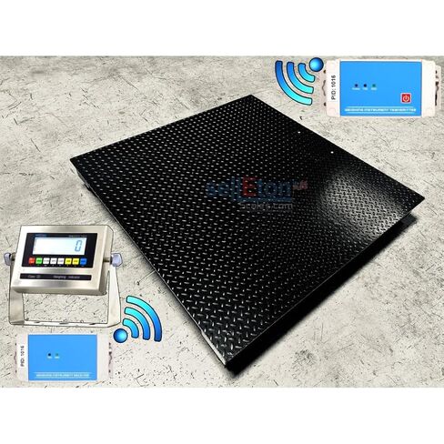 موازين أرضية صناعية معتمدة من SellEton SL-800-NTEP مزودة بمؤشر LCD من الفولاذ المقاوم للصدأ | 84 بوصة × 84 بوصة (7 × 7 بوصة) | 2500 رطل × 0.5 رطل in Kuwait
