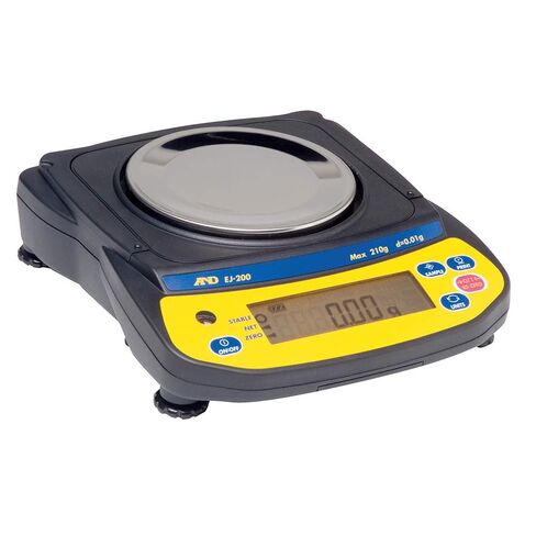ميزان مختبر دقيق A&D EJ-200 200 جرام × 0.01 جرام، حجم المقلاة 4.3 بوصة، ميزان مجوهرات محمول صغير الحجم، ضمان لمدة 5 سنوات، جديد in Kuwait