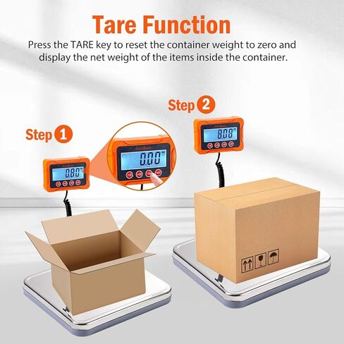 Vivicreate Shipping Scale 440lb/1.7oz High Accurate, Package Scale Shipping with Hold and Tare, Battery Included, Parcel Scale for Small Business, Luggage and Home in Kuwait