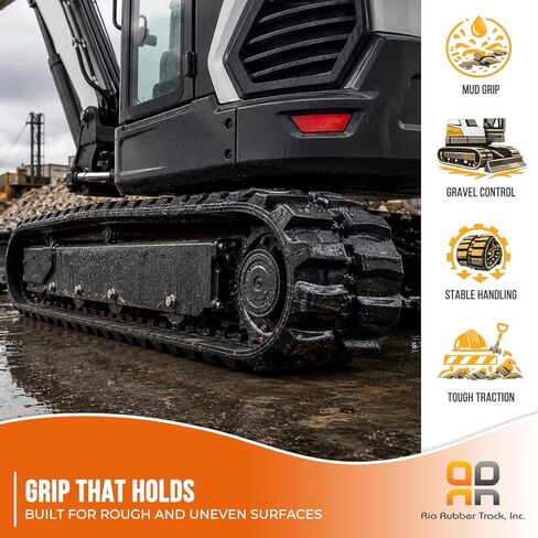 Rio Rubber Track 300x52.5x84 Rubber Tracks for Excavator Compatible with N/A - Heavy Duty Excavator Attachments with Durable Tread Design for Jobsite Stability in Kuwait