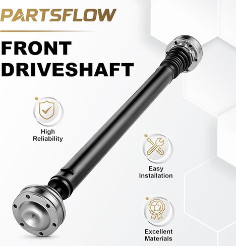 مجموعة عمود محرك عمود الدفع الأمامي من PartsFlow متوافقة مع 2007 2008 2009 2010 Jeep Commander يناسب Grand Cherokee Automatic Trans 4.7L/5.7L V8 52853431AA 938-137 in Kuwait