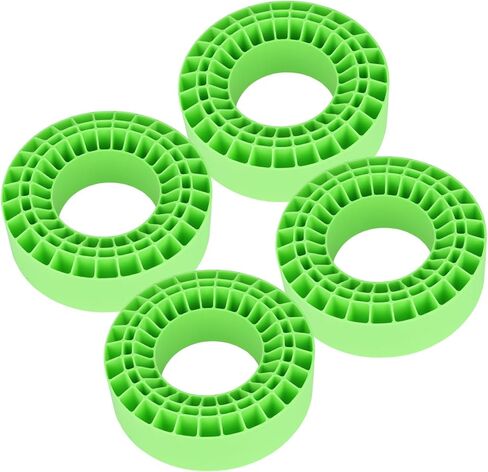 Soft 2.2" Silicone Tire Inserts for RC Crawlers, 4-Pack — Fits 132–134 mm 5.25" OD, 125×45 mm — Waterproof, Sidewall Stabilization, Traction and Climbing Control (Green) in Kuwait