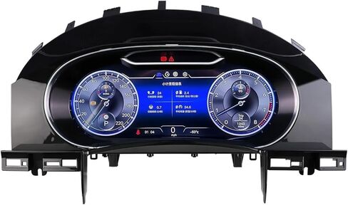 مقاييس سيارة 12.3 بوصة متوافقة مع VW Touareg 2003-2010 لوحة أجهزة القياس الرقمية قمرة القيادة الافتراضية Android Auto in Kuwait